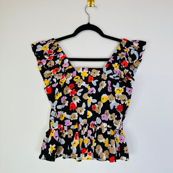 Brogger Floral Peplum Style Top - Picture 4 of 7